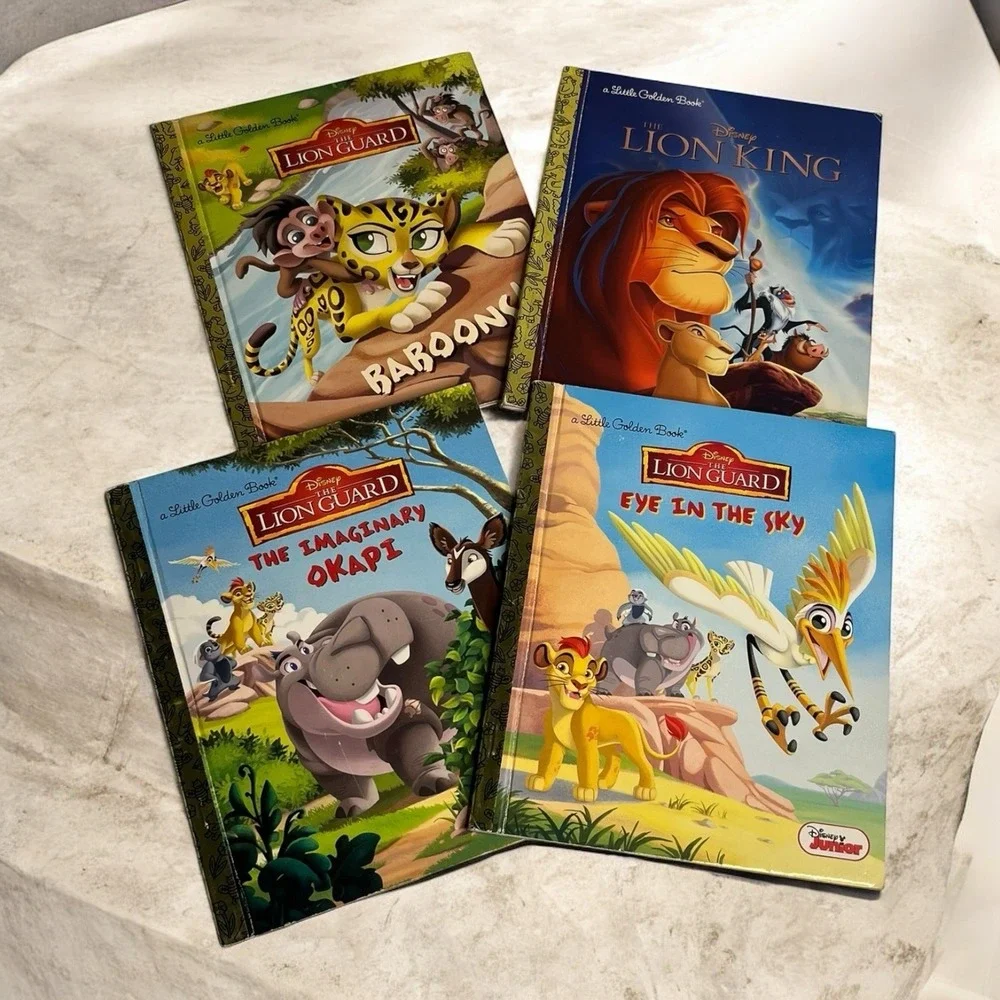 Disney Junior Lion Guard Lion King Little Golden Book Books Set Bundle Lot 4